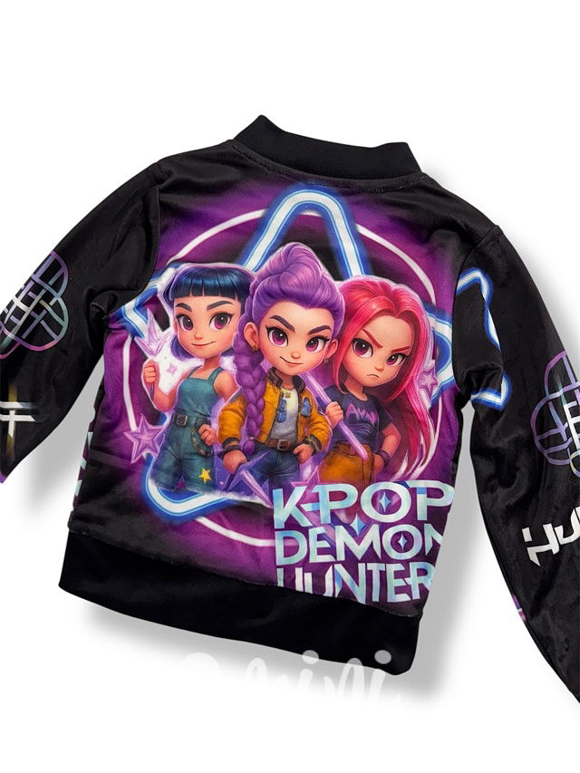 Demon Hunters soft velur mikina