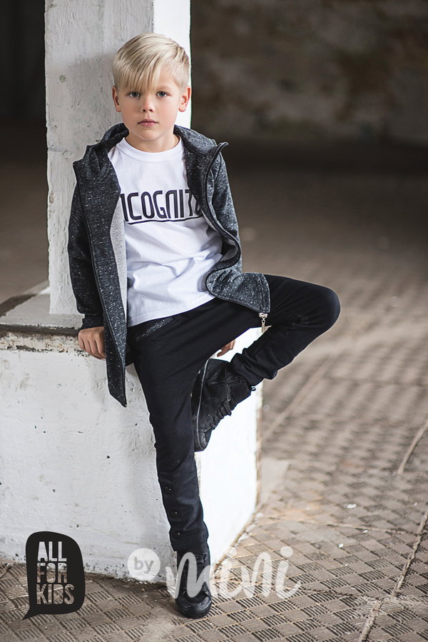 Dark melange baggy tepláčky