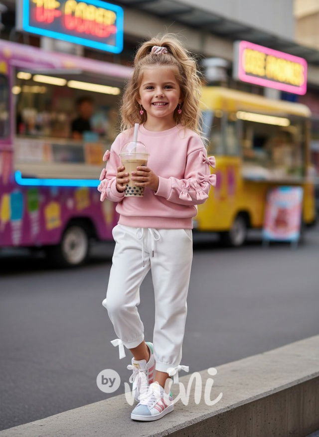 Mašličková mikina růžová