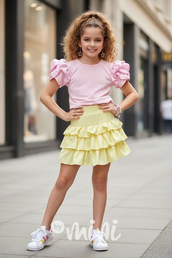 Růžová blůzka s kamínky ROSE