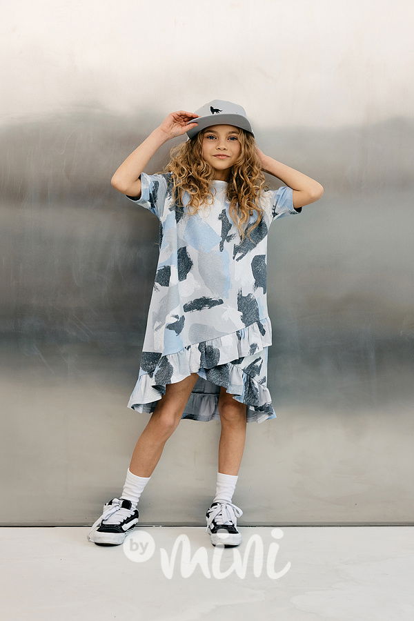 Mash Mnie asymetrické šaty abstract