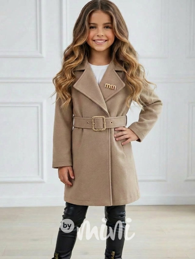 Flaušový kabátek MIA beige