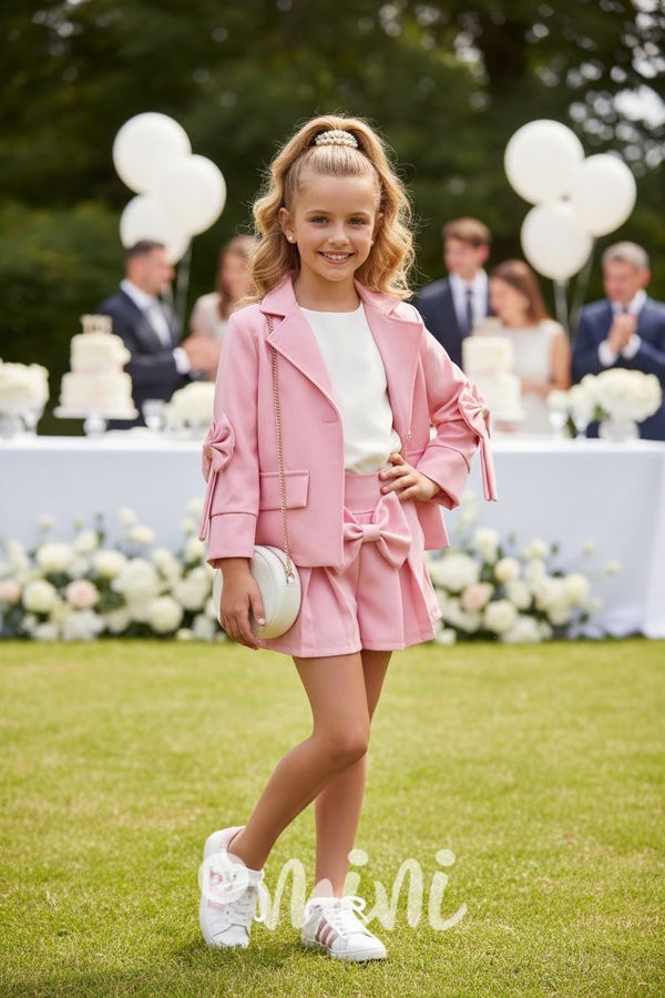 Elegant mašličkový set PINK