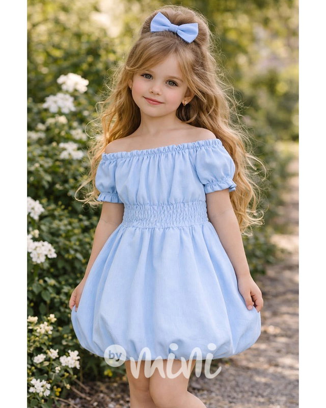 Sweetie šaty s balonovou sukní nebeské