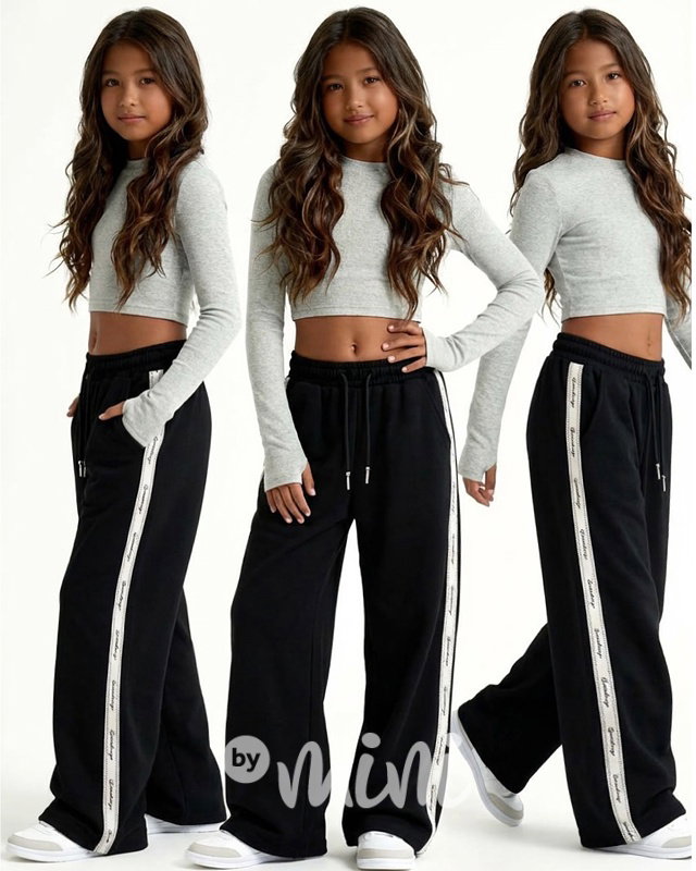 Baggy volné lounge tepláky černé