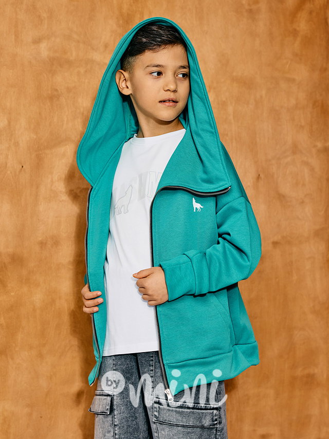 Mash Mnie asymetrická mikina emerald