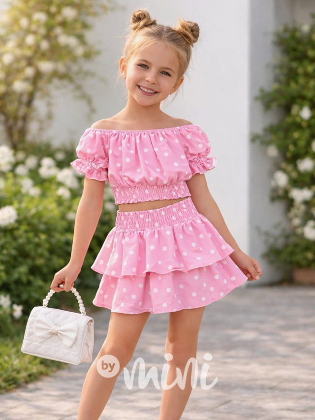 Puntíkatý letní set PINK