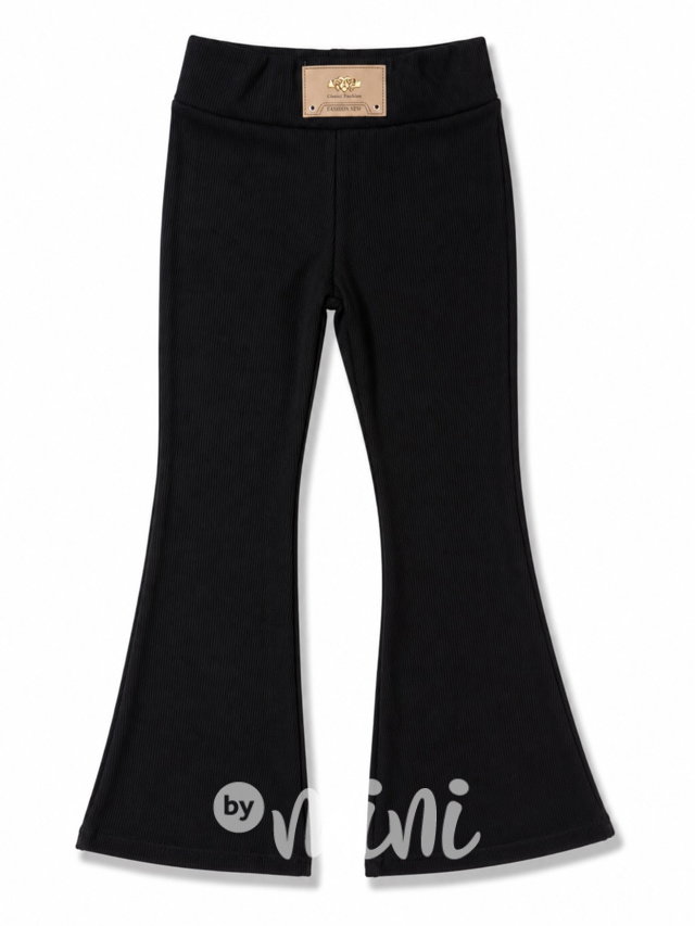 Stretch fashion zvonáče černé