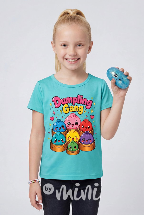Squishy dumpling triko GANG tyrkysové
