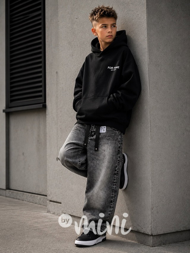 Graphite drift baggy jeans