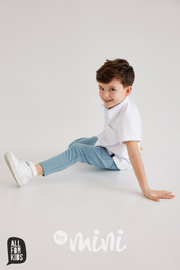 AFK elegant kalhoty blue mint
