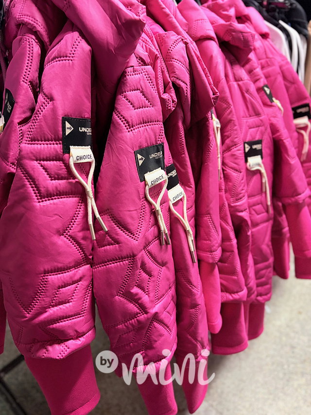 PREMIUM STAR podzimní bunda s dlouhými náplety FUCHSIA