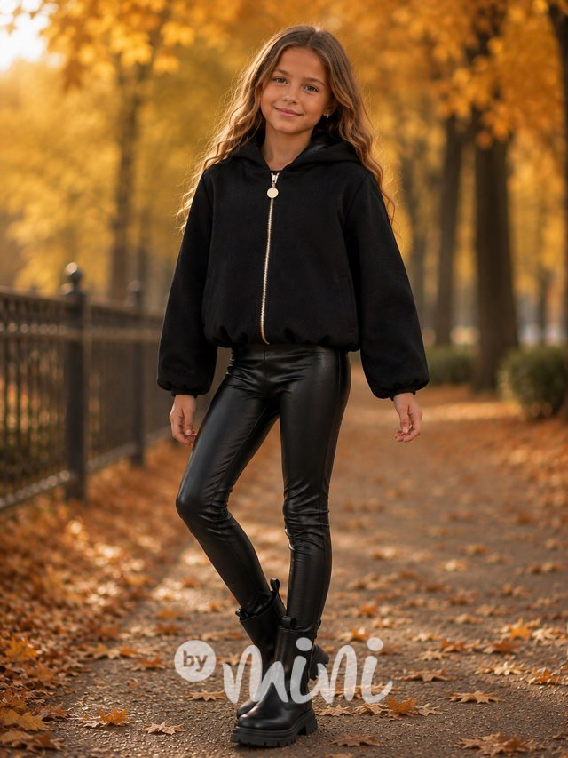 Podzimní balonová bunda černá