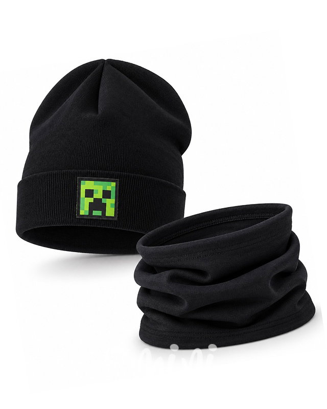 Minecraft čepice + nákrčník
