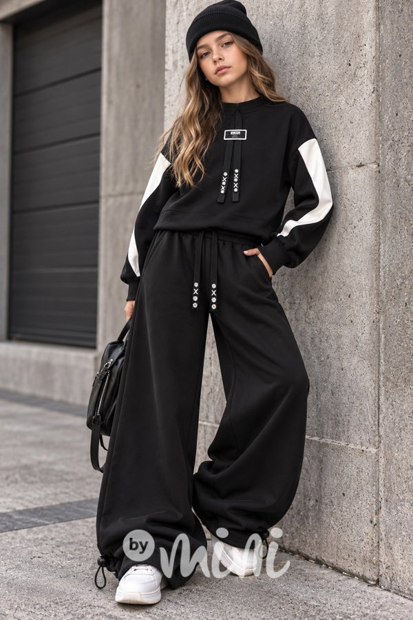 BLACK fashion mikina černá