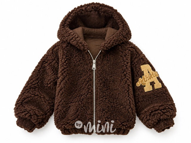 Teddy mikina college chocolate
