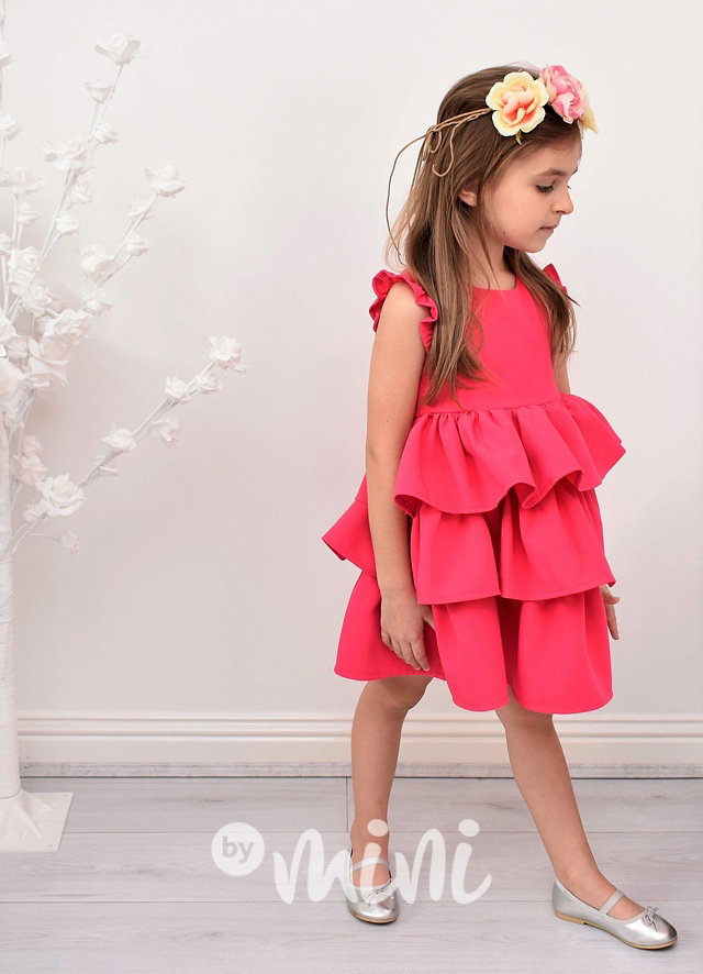 #Luxury dress "Heart pink"