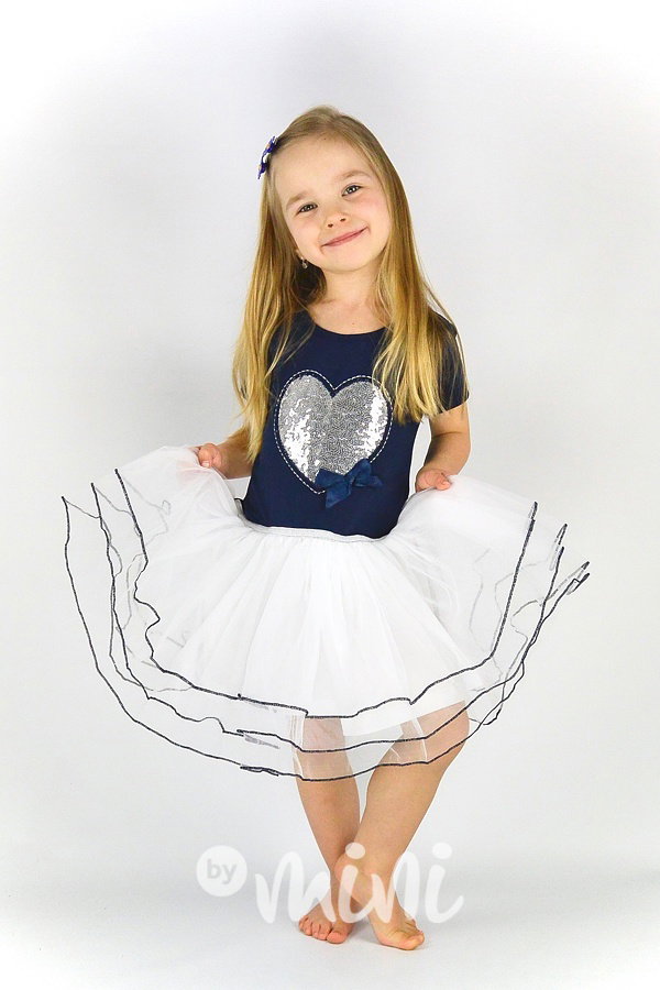 Heart blue dress