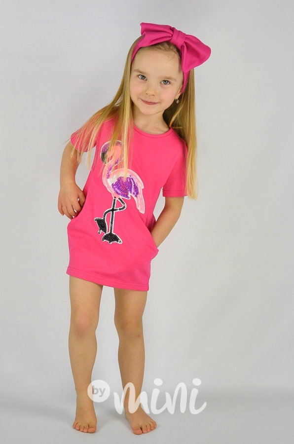 Flamingo dark pink dress