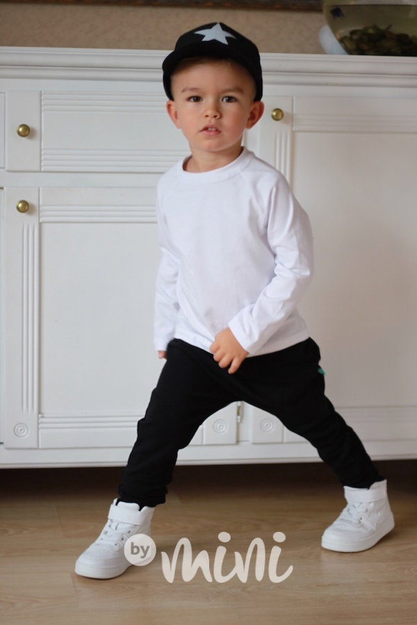 Star black baggy tepláčky