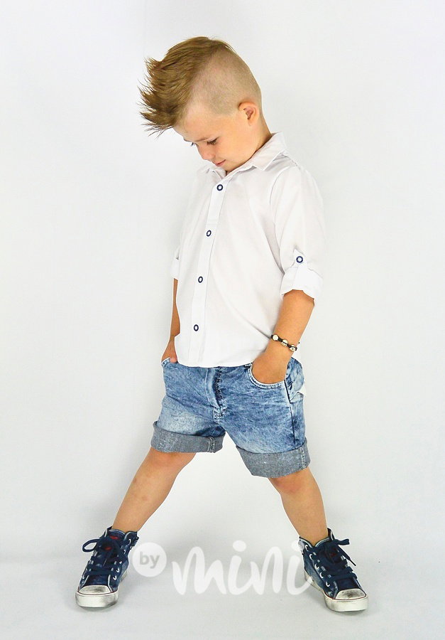 Jeans shorts Angry face