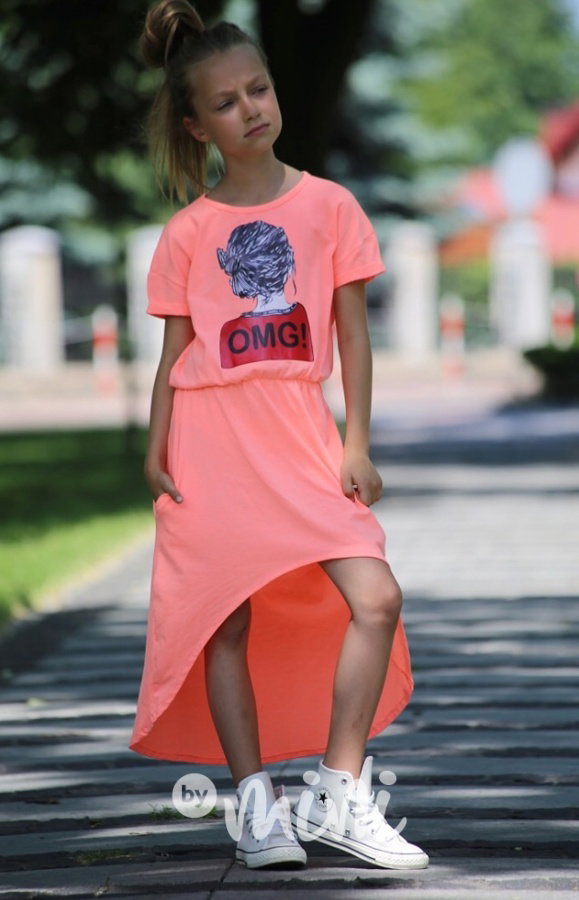 Maxi dress OMG neon