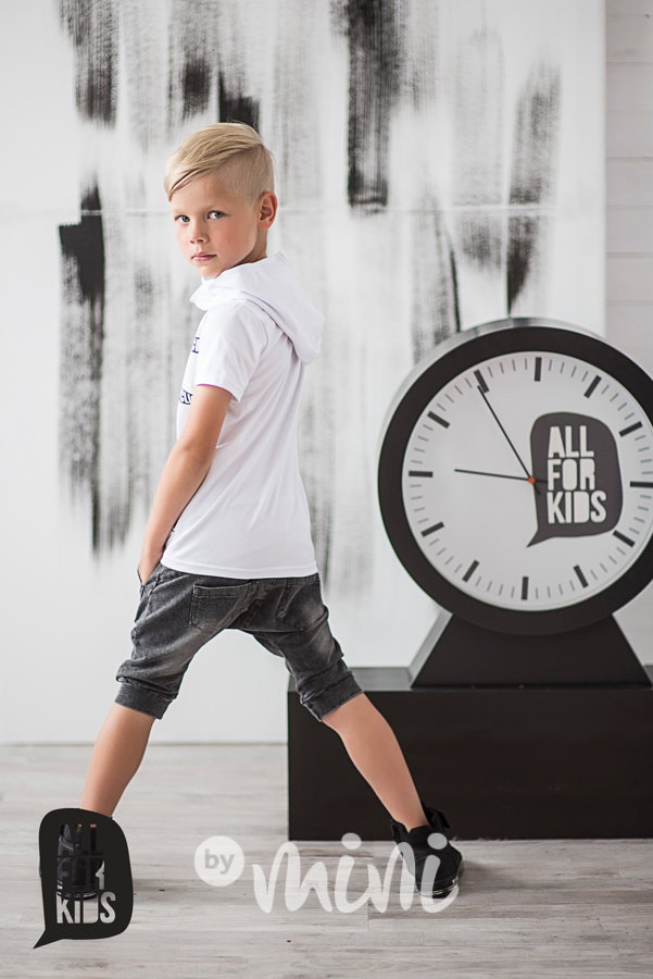 Dark jeans baggy shorts