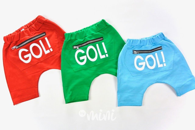 GOL! modré baggy shorts