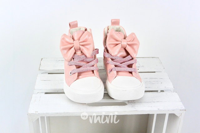 PINK sneakers s mašličkou