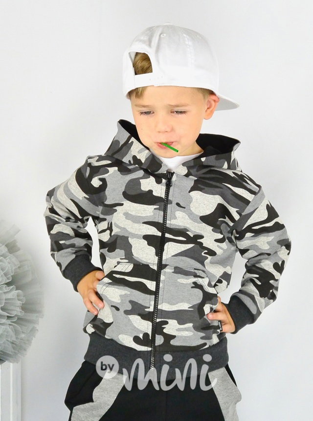 Grey army mikina