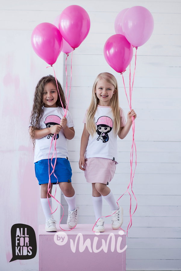 3ks souprava PINK: mikina, sukně, triko flitry