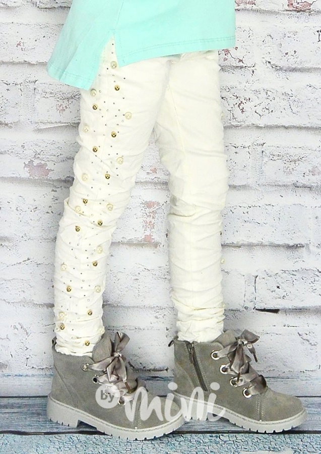 Pearl pants Cream