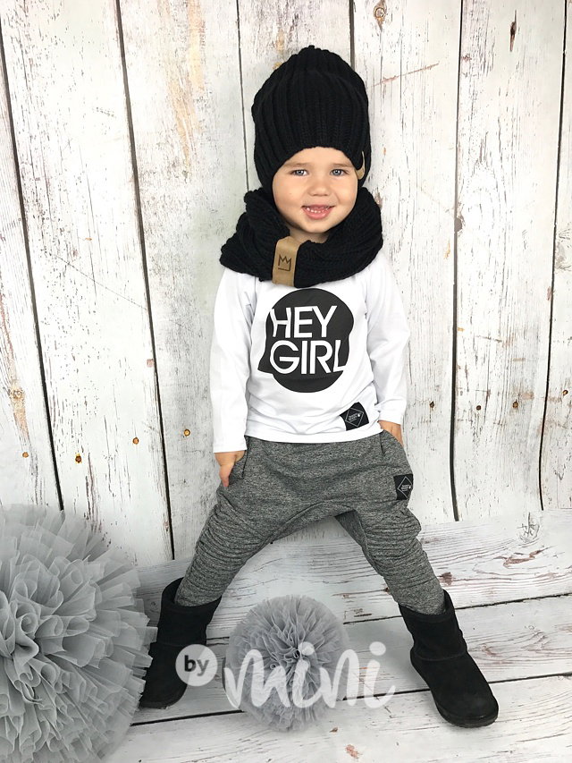 HEY GIRL triko white