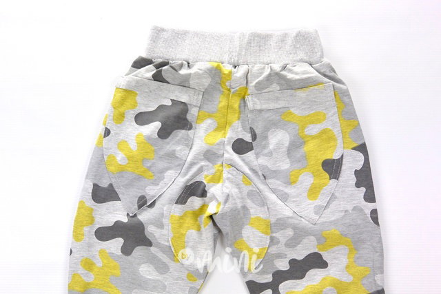 Yellow army baggy tepláčky