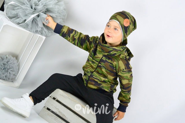 Černé baggy tepláčky s knoflíčky