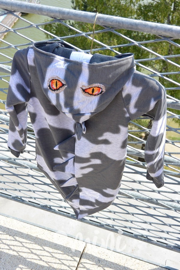 DINO atypická mikča šedá army