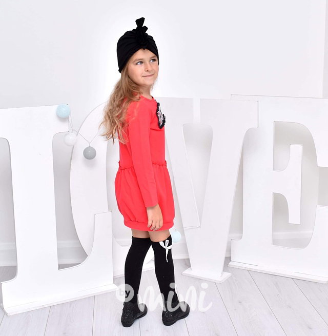 LOVE balonové šaty jahodové