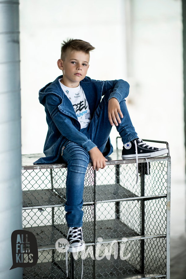 Jeans prošívaná mikina