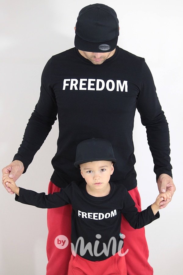 Černé triko "Freedom"