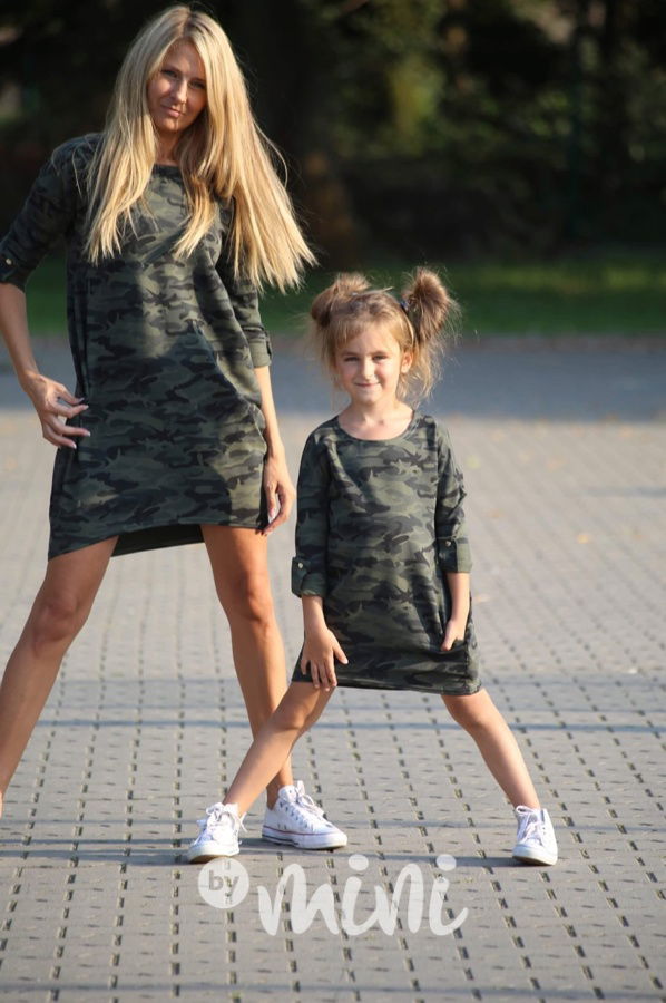 Dětské dívčí army šaty