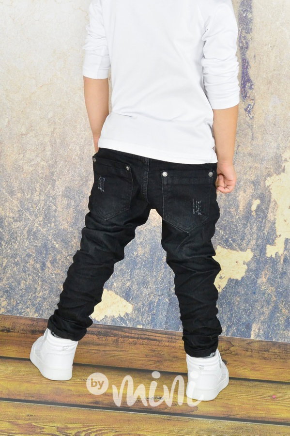 Black ripped jeans