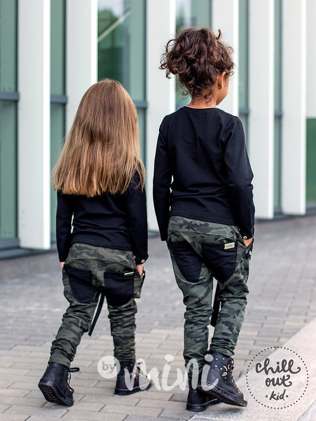 Luxusní army baggy tepláčky