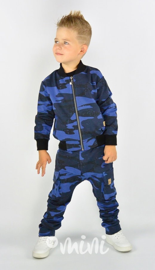 Blue army bomber mikina