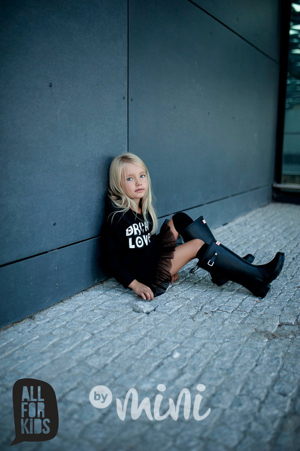 Dream hoodie dress black