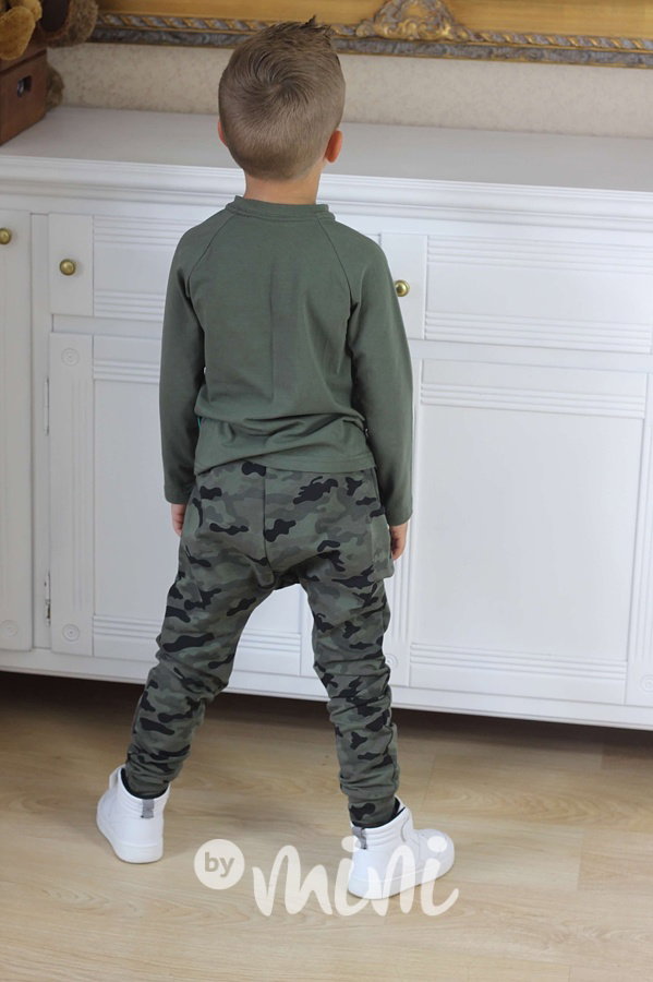 Khaki triko s army kapsou