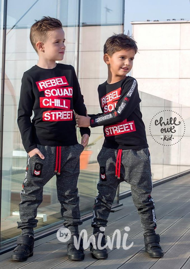 Rebel mramor baggy + lonsgleeve triko