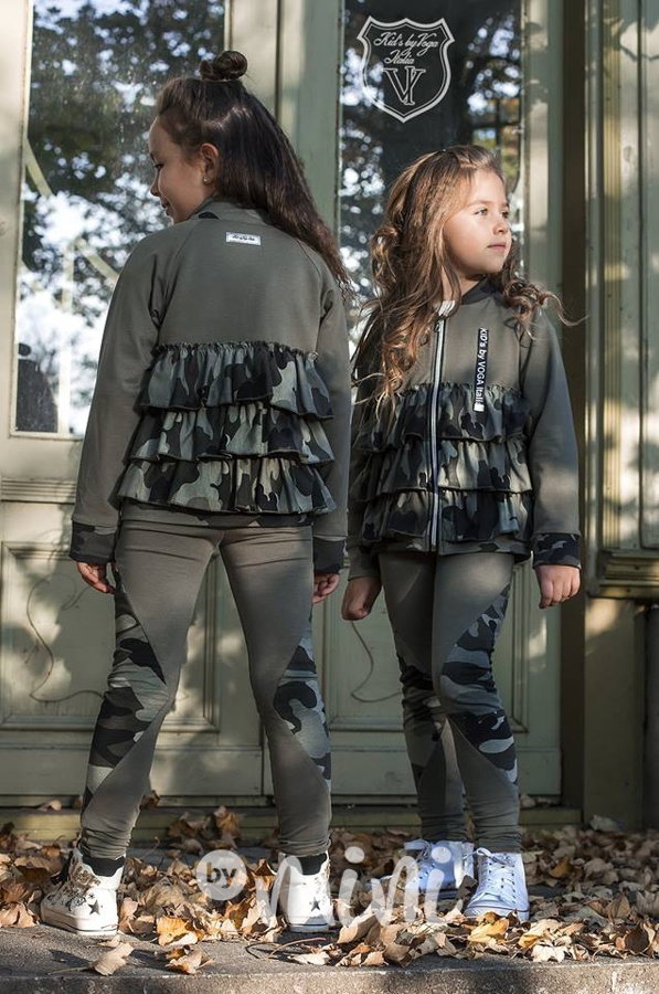 3ks Khaki army designová soupravička
