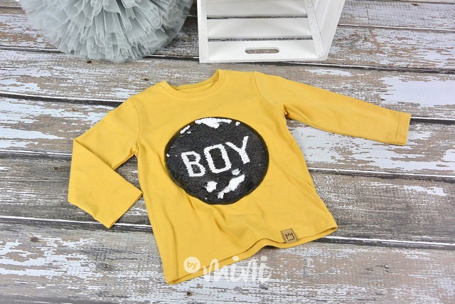 BOY mustard longsleeve triko