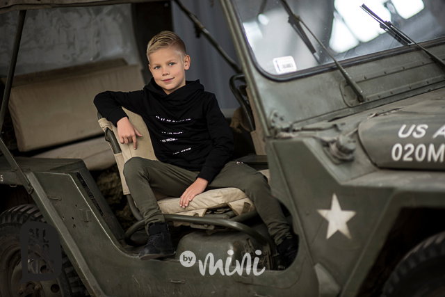 Khaki tepláčky kapsa zip