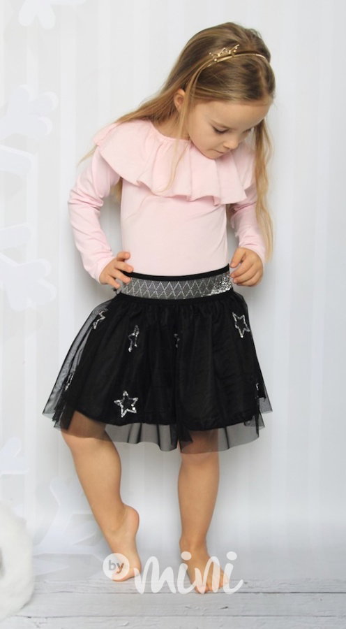 Volánkové body baby pink